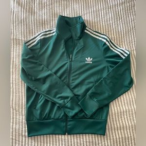GREEN ADIDAS TRACK JACKET